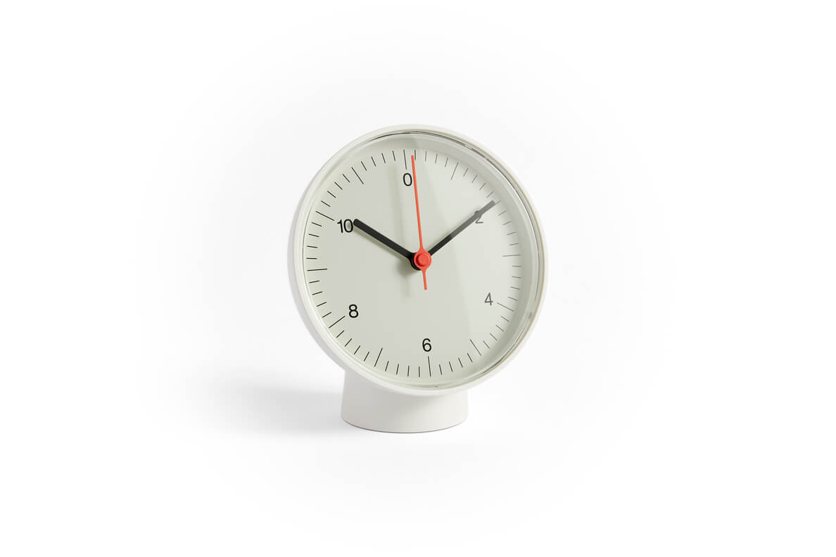 Hay - Table Clock - White