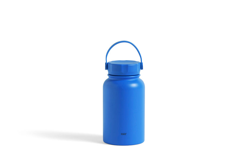 Homio Single Layer Food Flask(630ml) And Ice Fun Water Bottle - Blue