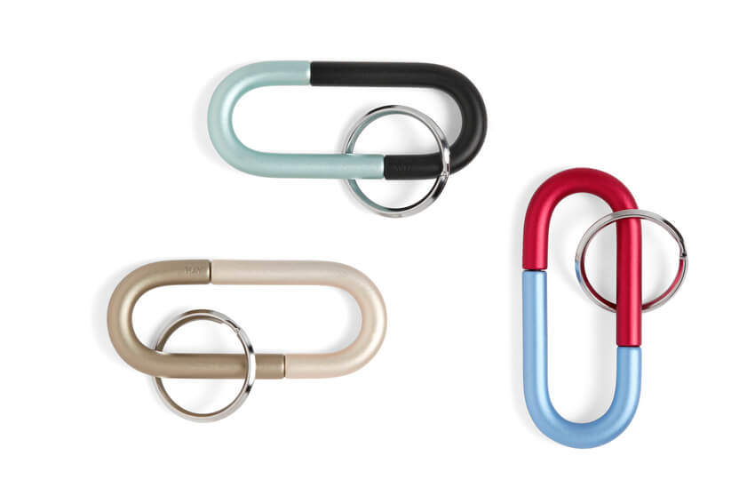 Lucky Line Aluminum Large 3-1/8 Carabiner Clip Set, Snap-Link C-Shape  Heavy Duty Key Chain, Nickel-Plated Key Ring, Light Weight and Durable;  Color