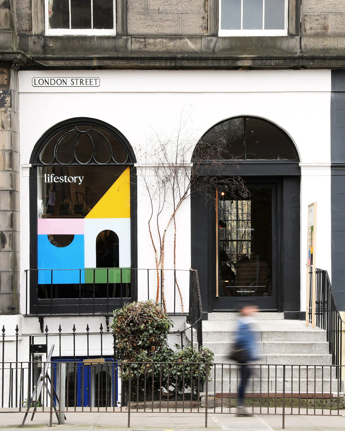 Lifestory shop frontage on London Street, Edinburgh