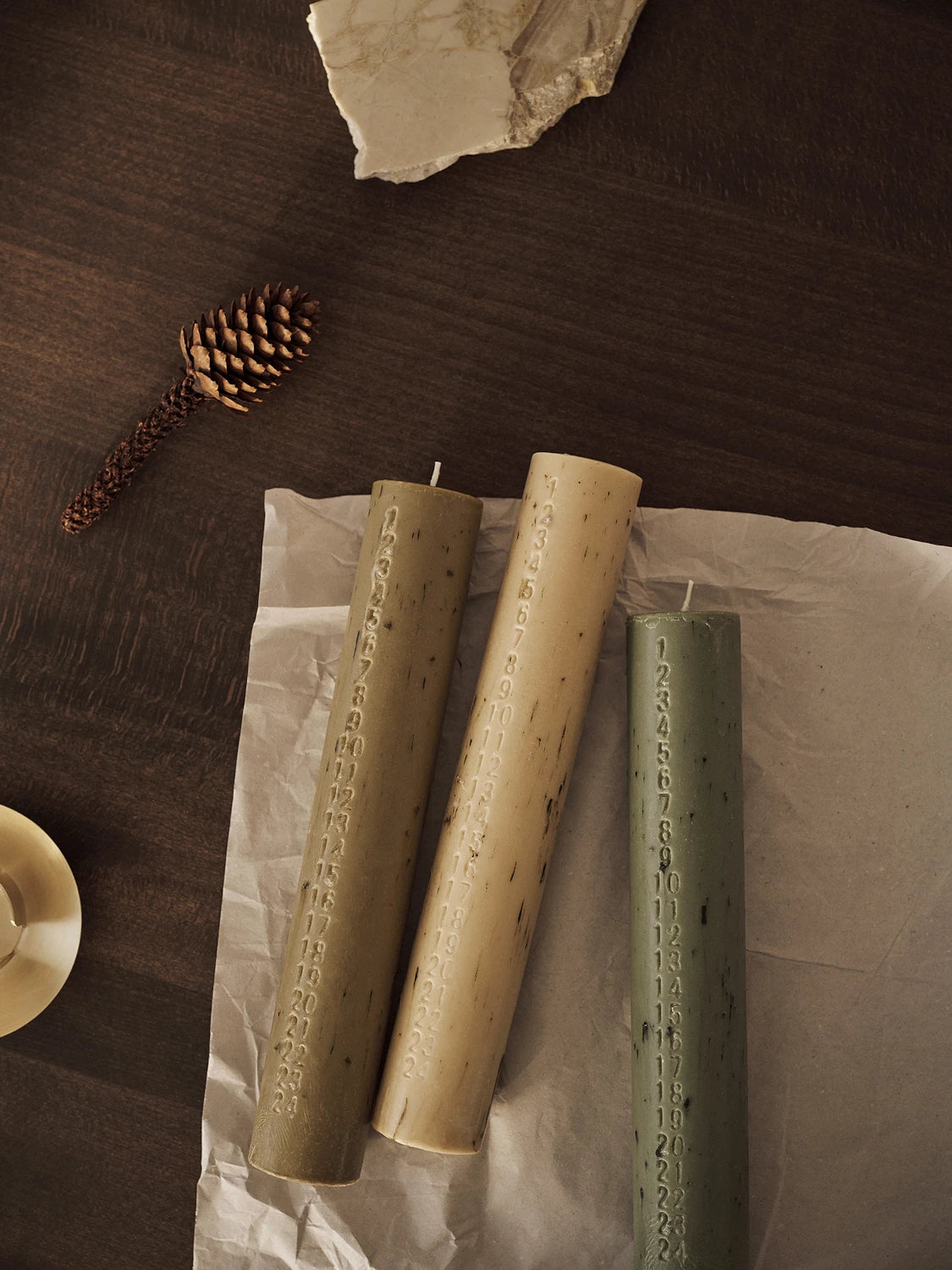 Mura advent candles by ferm Living, part of the advent decoration collection at Lifestory