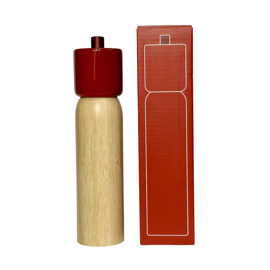 MAEGEN Salt & Pepper Grinder in Red & Natural - 2 Sizes