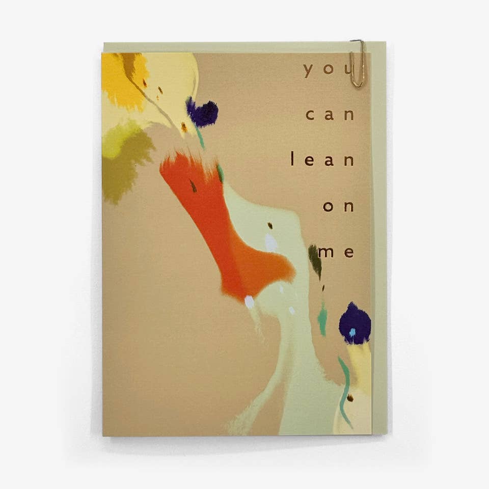 'You Can Lean On Me' Foiled Card by Pavilion