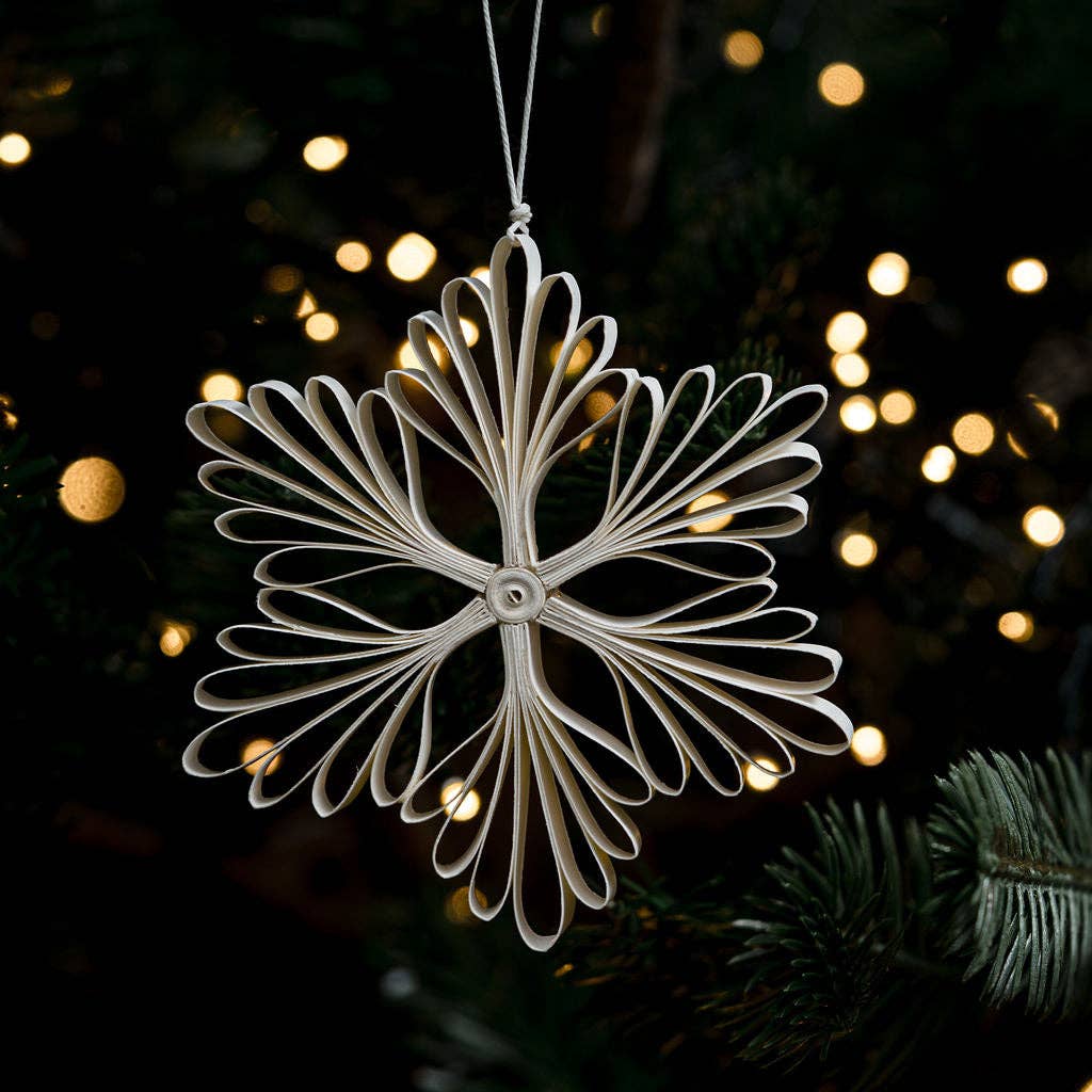 Christmas Quilled Mimosa Snowflake Paper Hanging Decoration