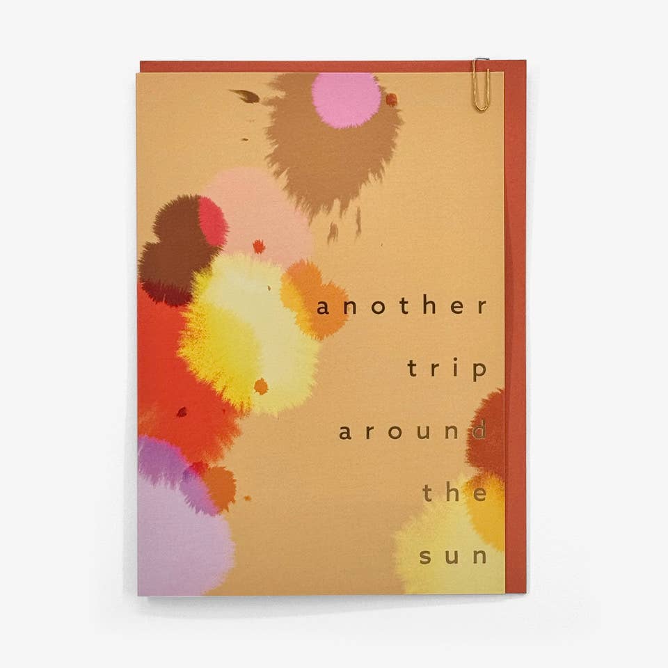 'Another trip around the Sun' Foiled Card by Pavilion