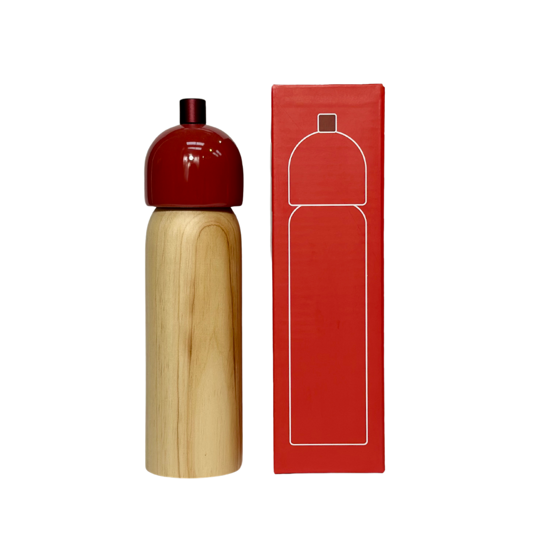 MAEGEN Salt & Pepper Grinder in Red & Natural - 2 Sizes