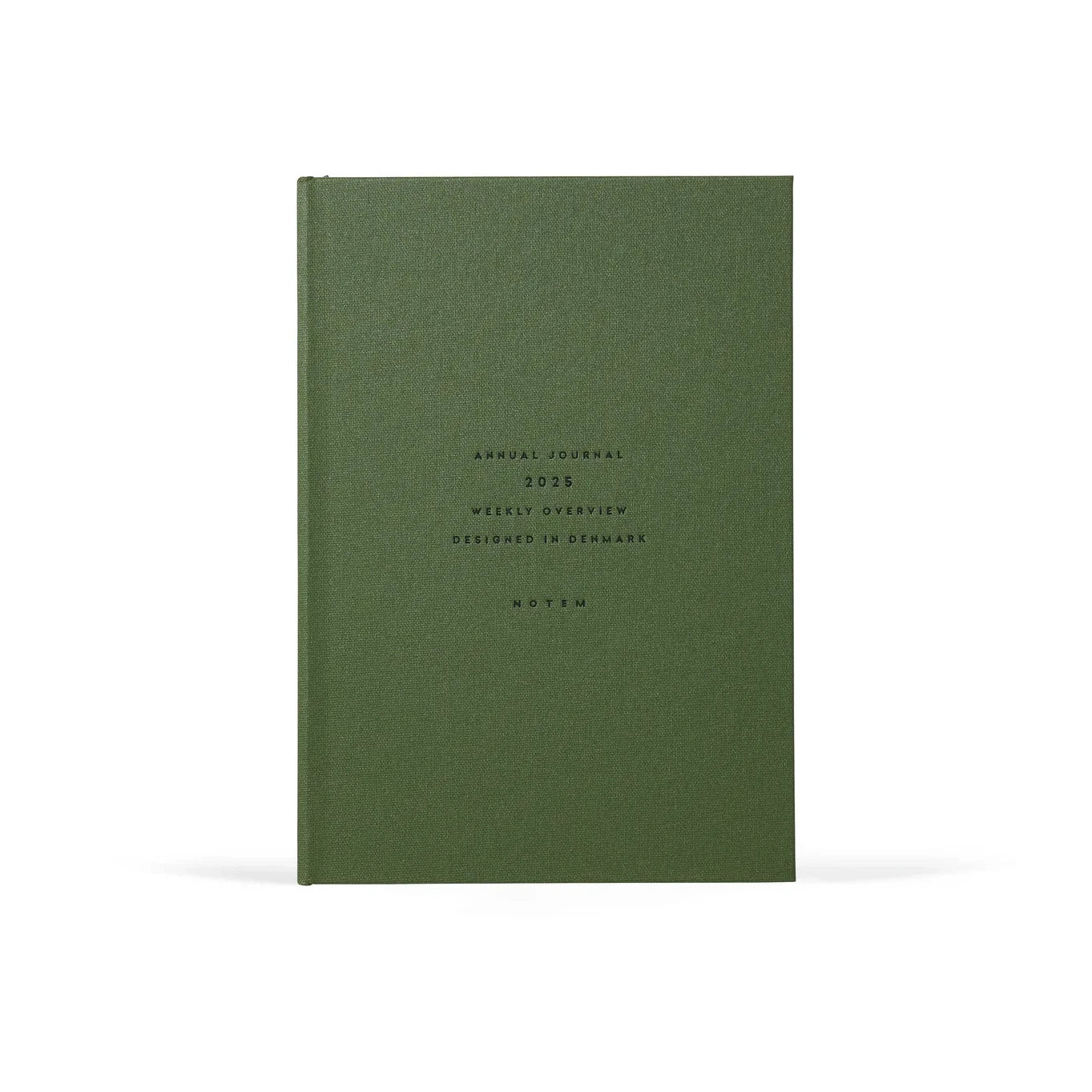 ALVA A5 Annual Journal 2025 in dark green by Notem Studio | Lifestory