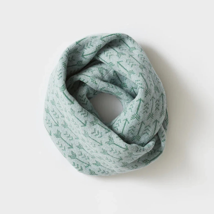 Circle Scarf "Arrow" in Haar & Willow by Hilary Grant | Lifestory