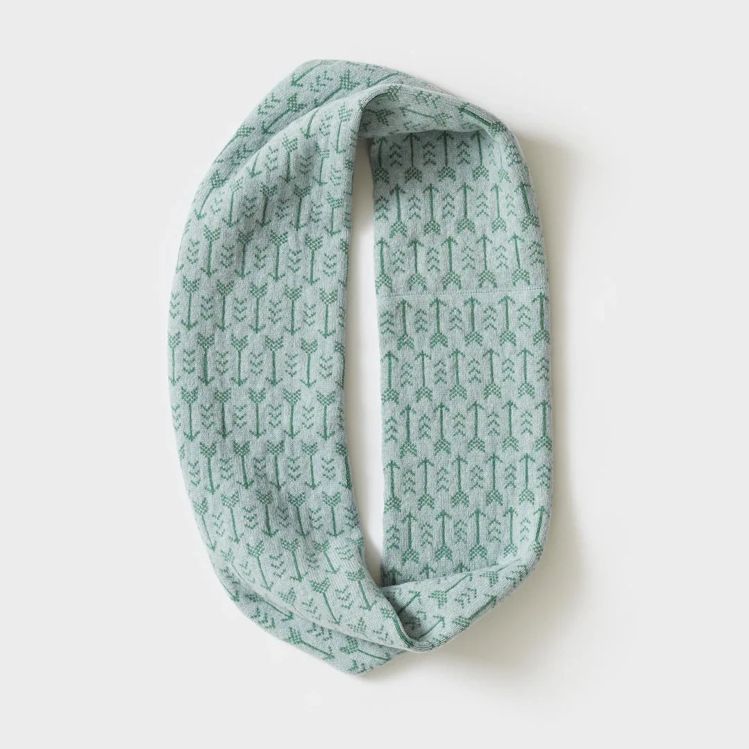 Circle Scarf "Arrow" in Haar & Willow by Hilary Grant | Lifestory