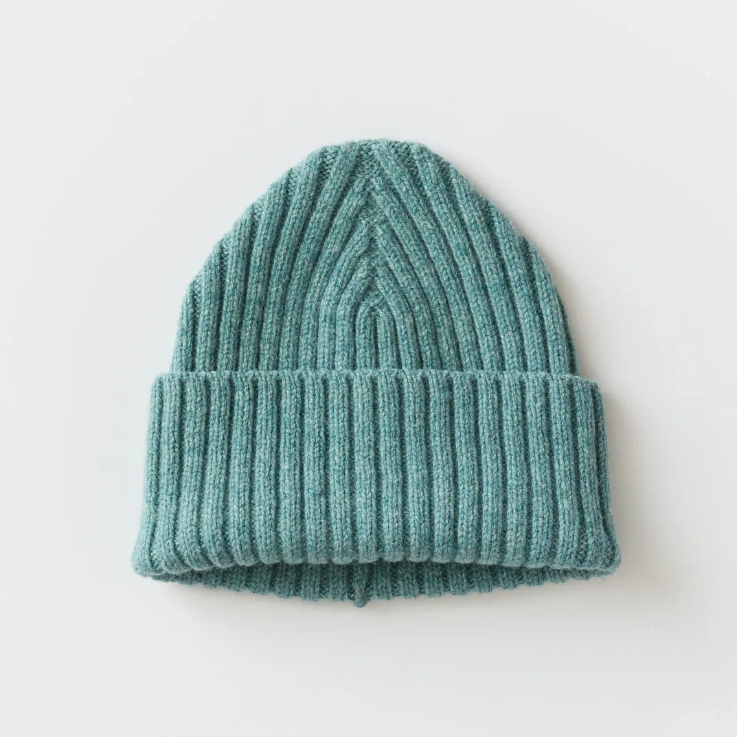 Beacon Beanie Hat in North Sea Blue by Hilary Grant | Lifestory