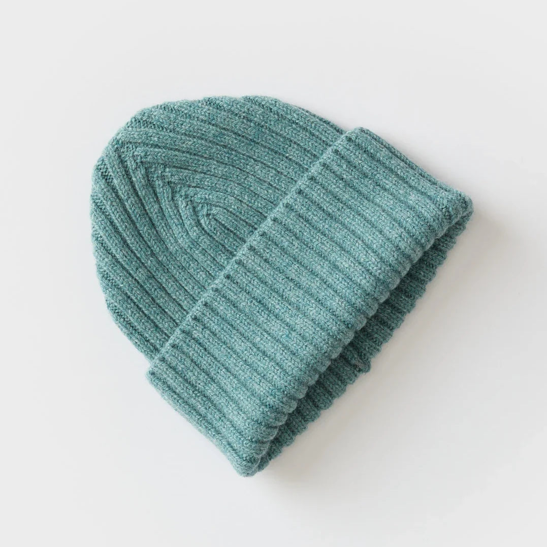 Beacon Beanie Hat in North Sea Blue by Hilary Grant | Lifestory