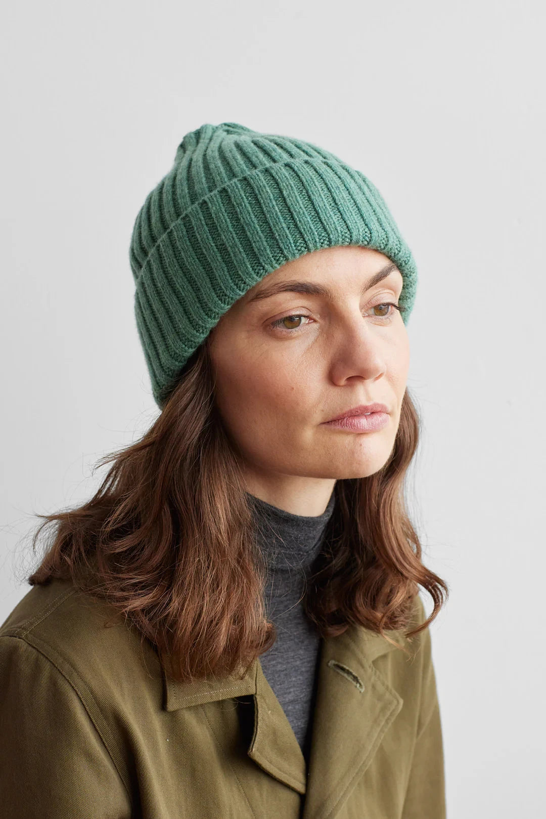 Beacon Beanie Hat in Willow by Hilary Grant | Lifestory