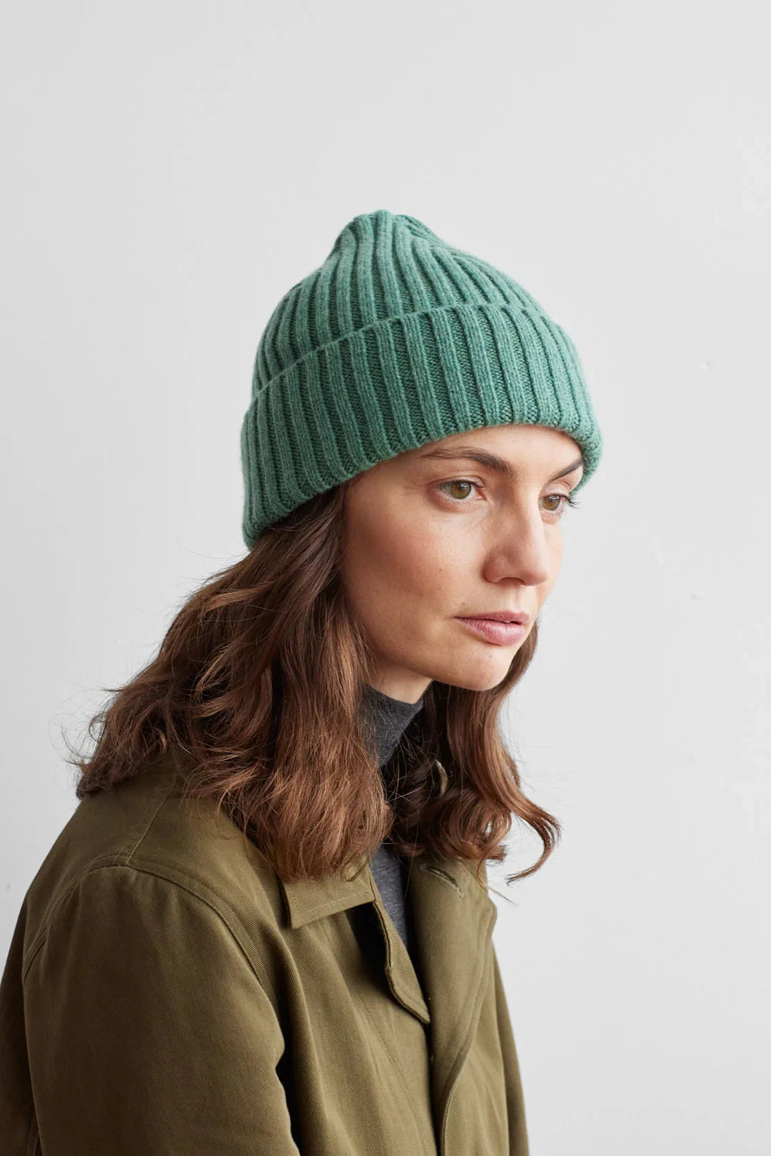 Beacon Beanie Hat in Willow by Hilary Grant | Lifestory