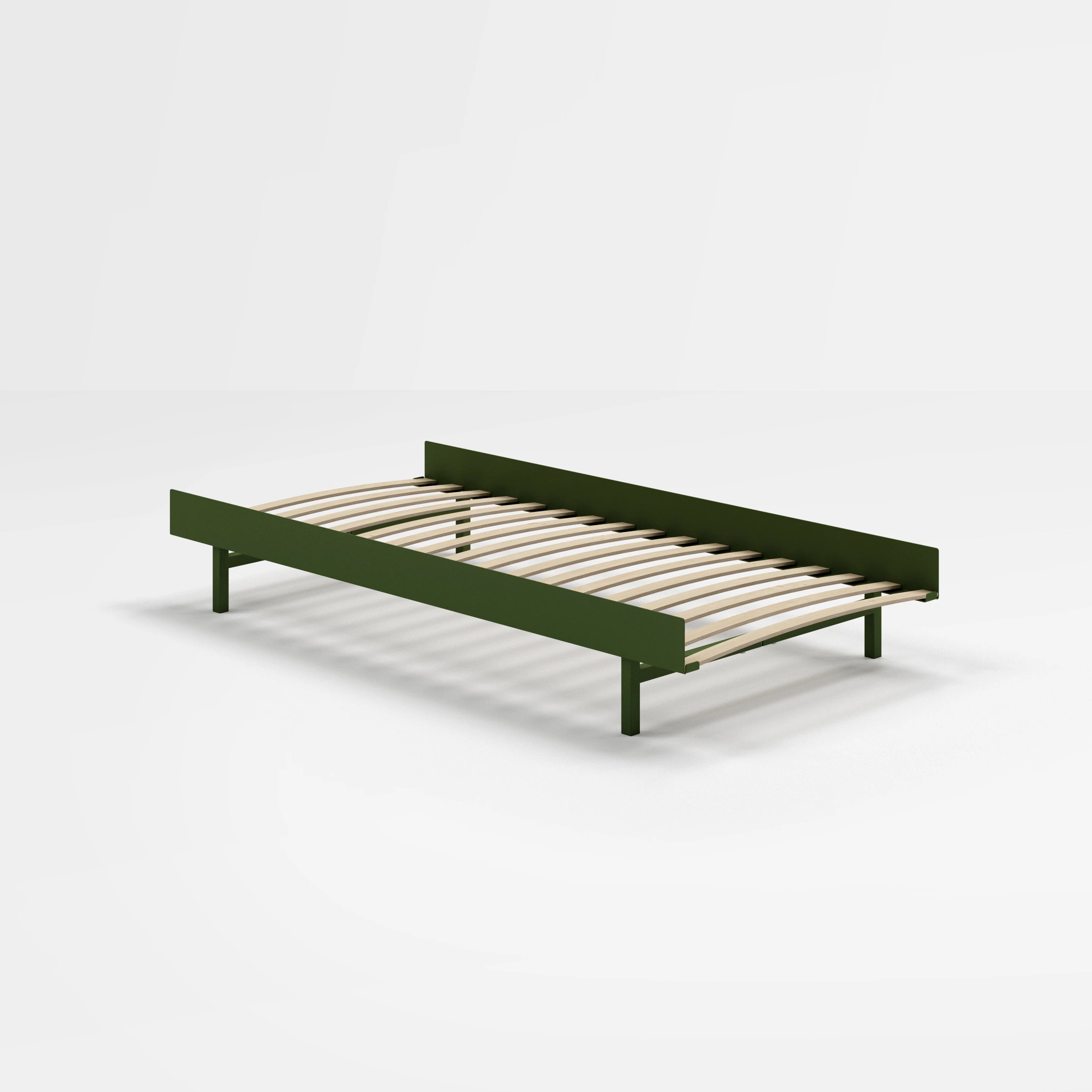 90 cm bed low by Moebe in Pine Green - Lifestory