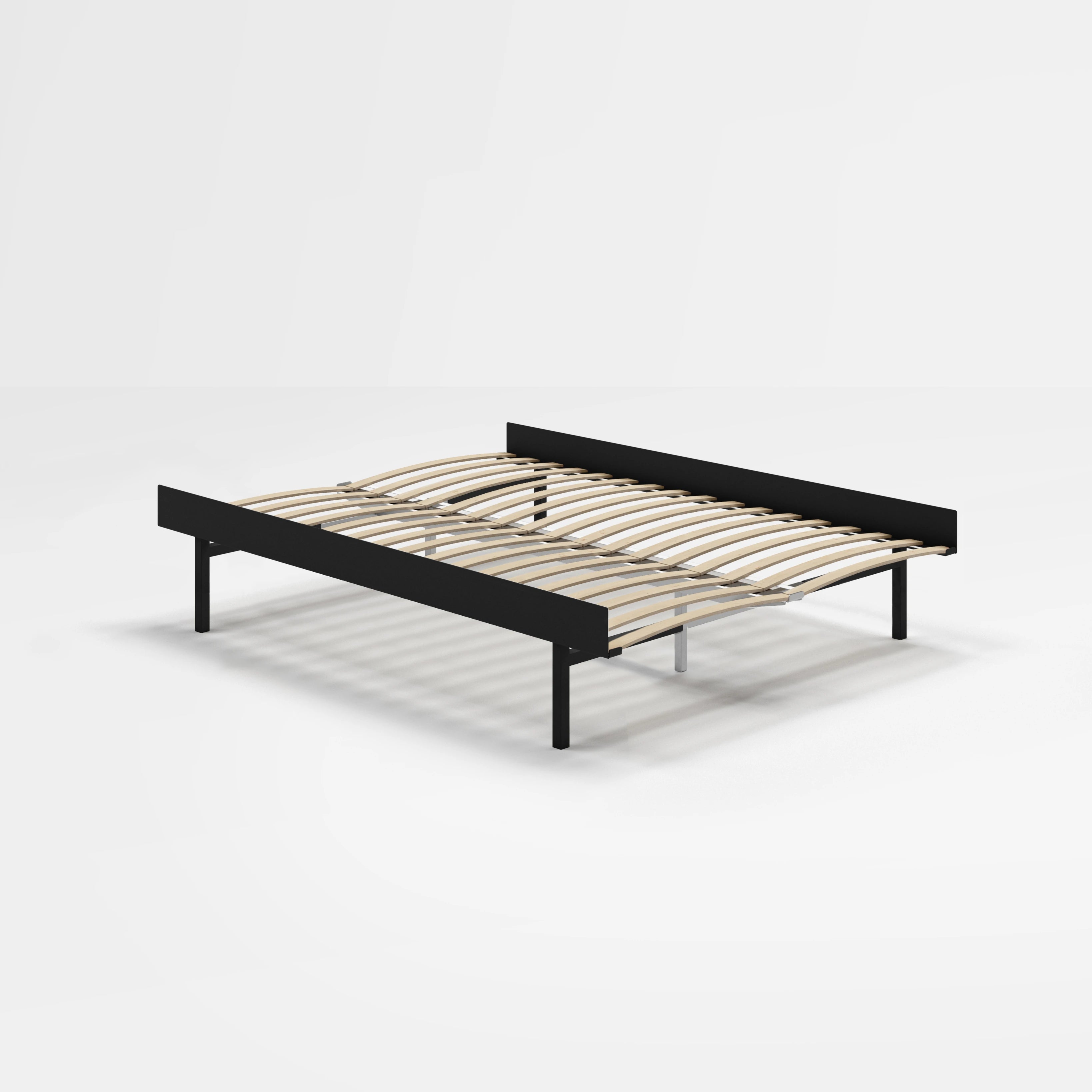 Moebe 140cm Tall Bed in Black - Lifestory