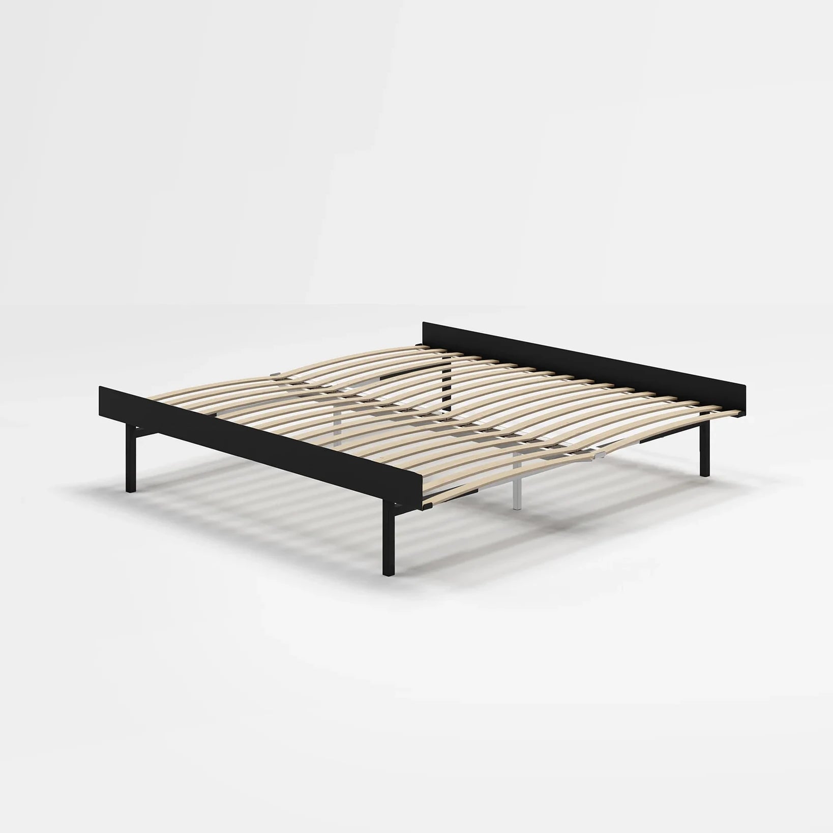 Moebe Tall 180cm Bed in Black - Lifestory