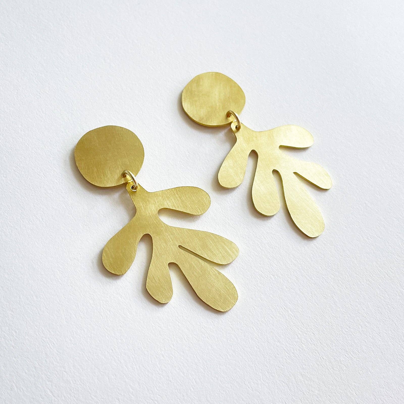 Brass Dulse Earrings by Tom Pigeon | Lifestory