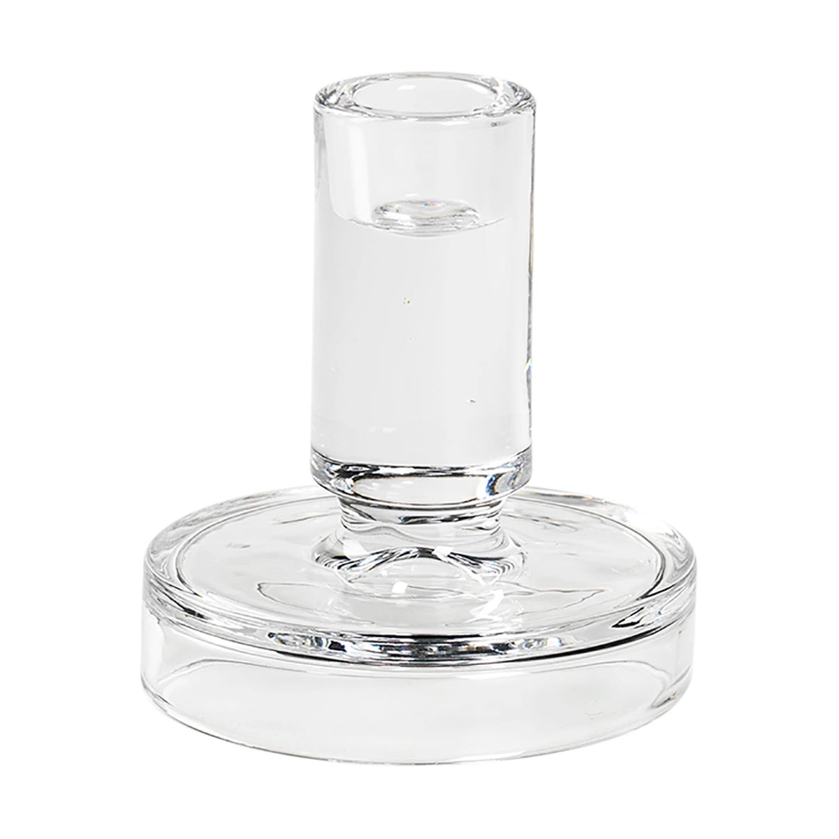 Broste Copenhagen Petra Glass Candle Holder in Clear