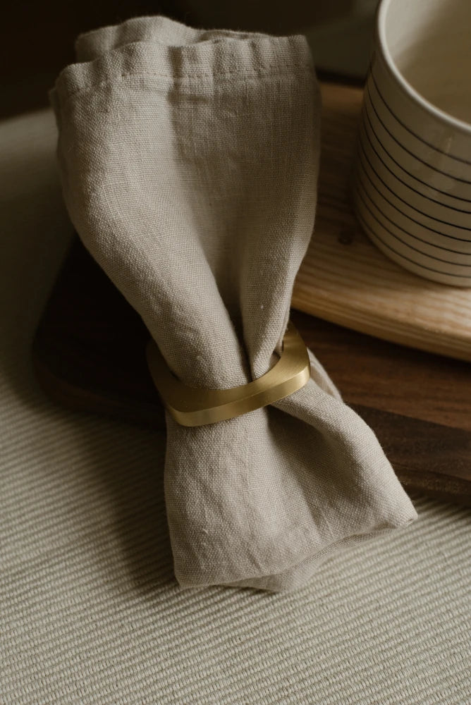 Brushed Brass Napkin Rings in a Gift Box by The Conran Shop | Lifestory