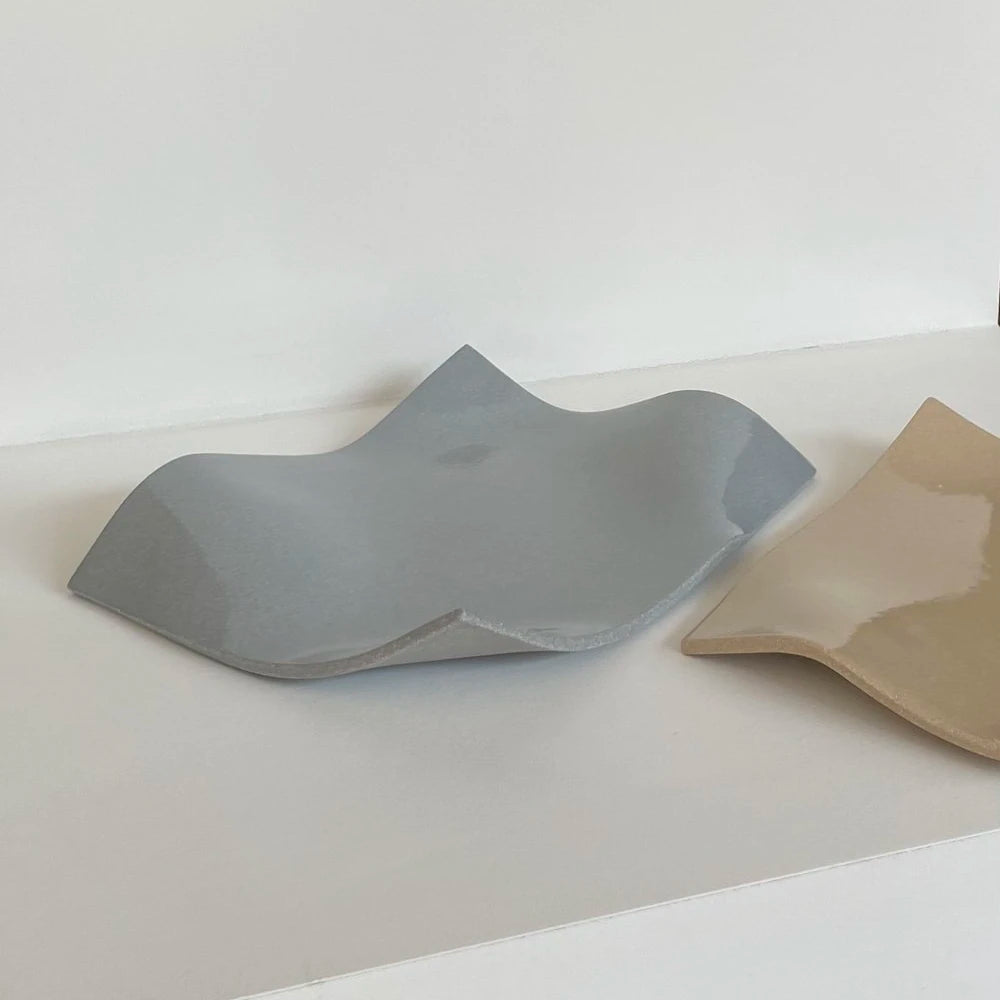 Rumpled Platter - 2 Sizes | Stoneware | by Brutes Ceramics