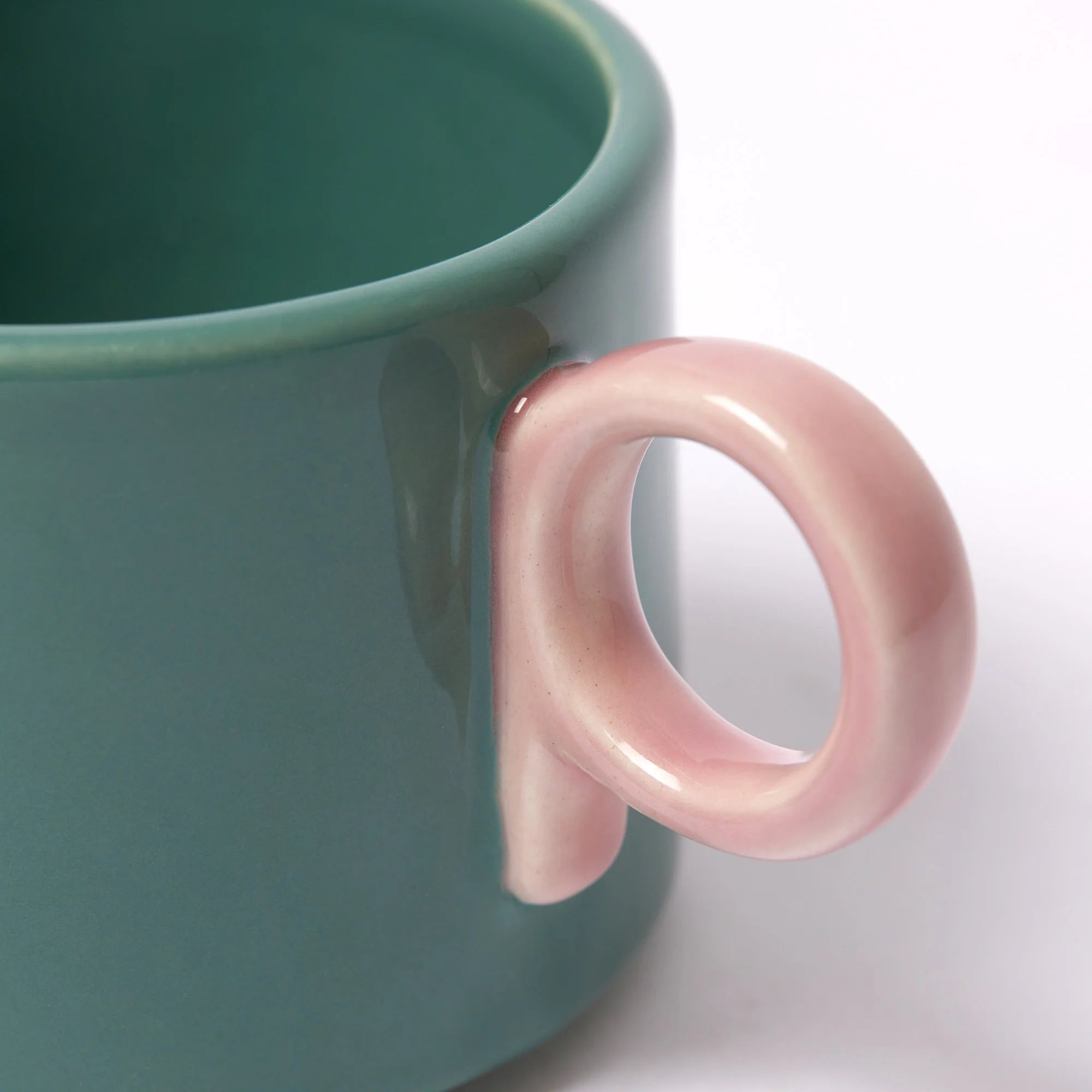 Candy Mug in Green and Pink by The Conran Shop