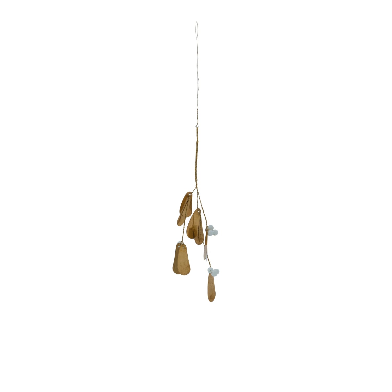 House Doctor brass mistletoe decoration on a white background