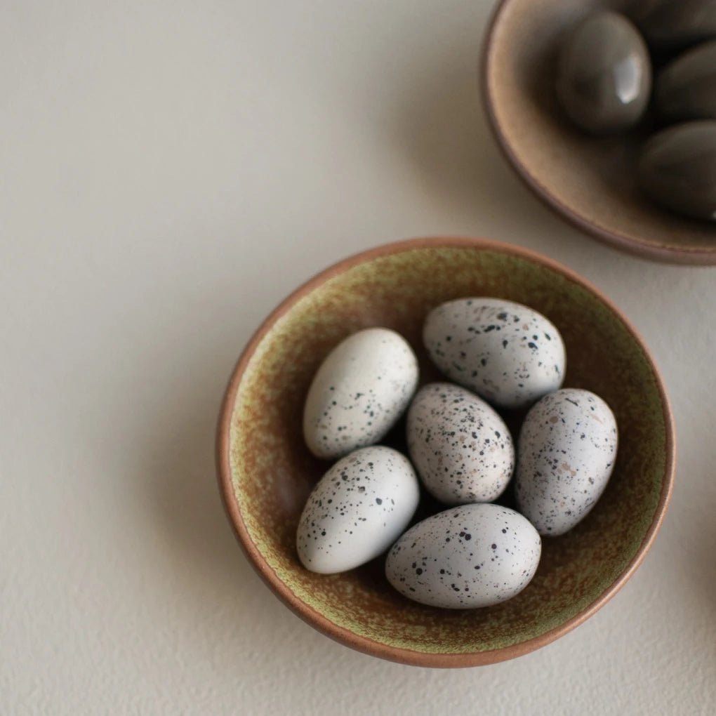 Deco Eggs in Glazed Ceramic by DBKD