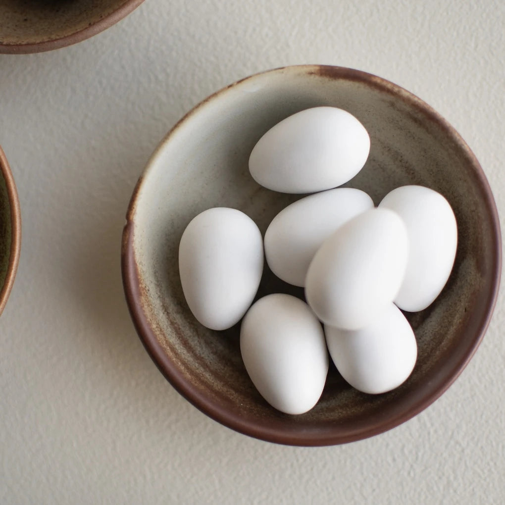 Deco Eggs in Glazed Ceramic by DBKD