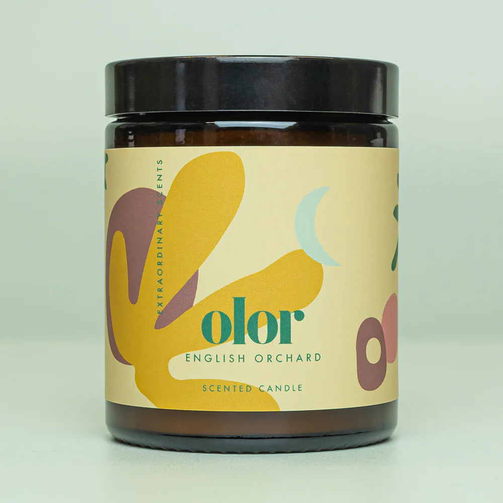 OLOR English Orchard Candle - 30 Hour Burn Time