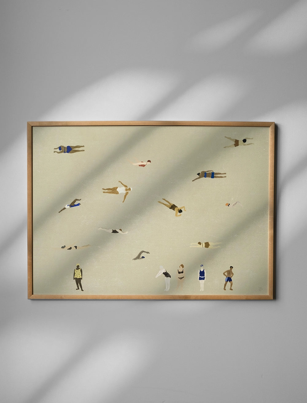 Swimmers Poster | 50 x 70cm | by Fine Little Day