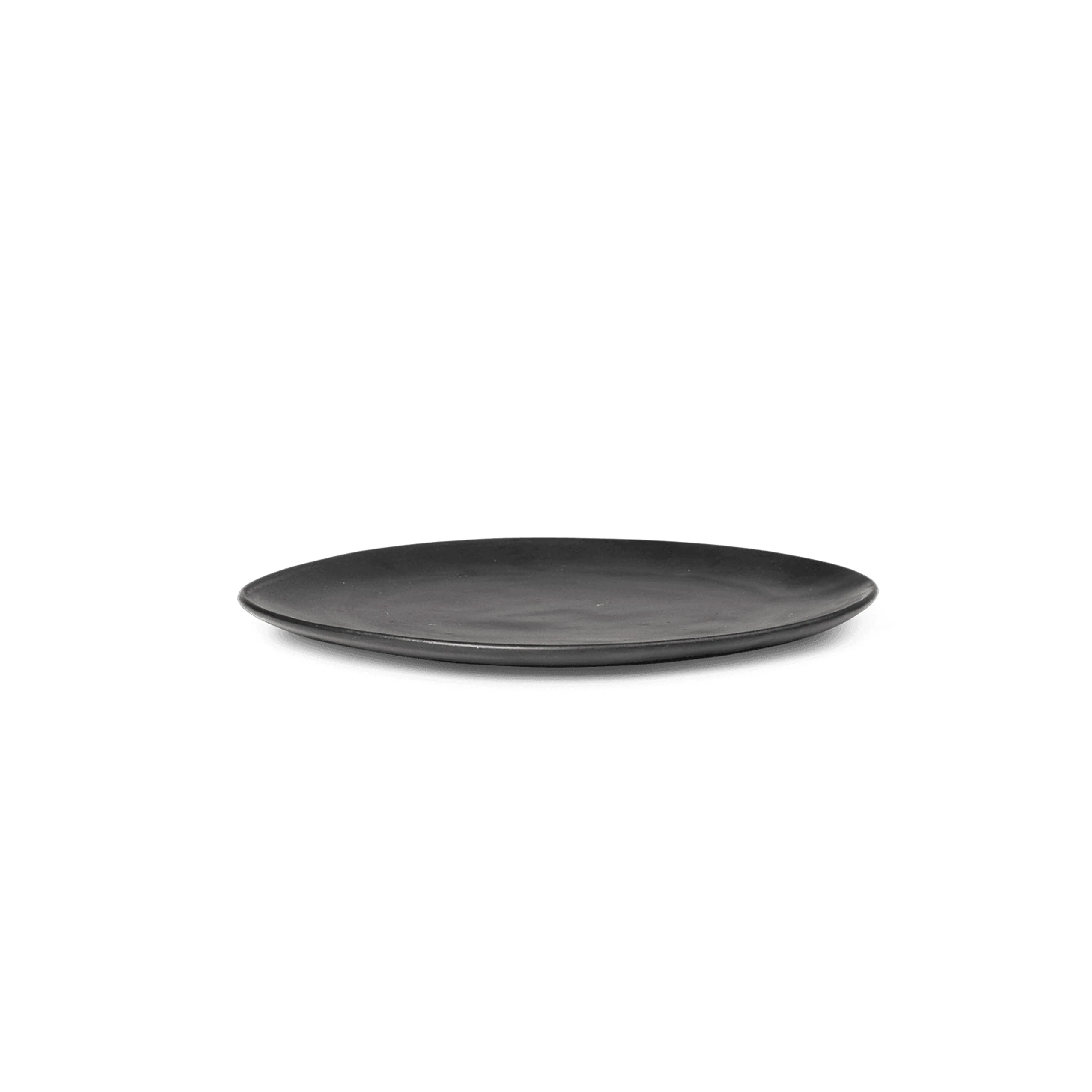 Flow Plate | Medium 22cm | Black | Ceramic | by ferm Living - Lifestory