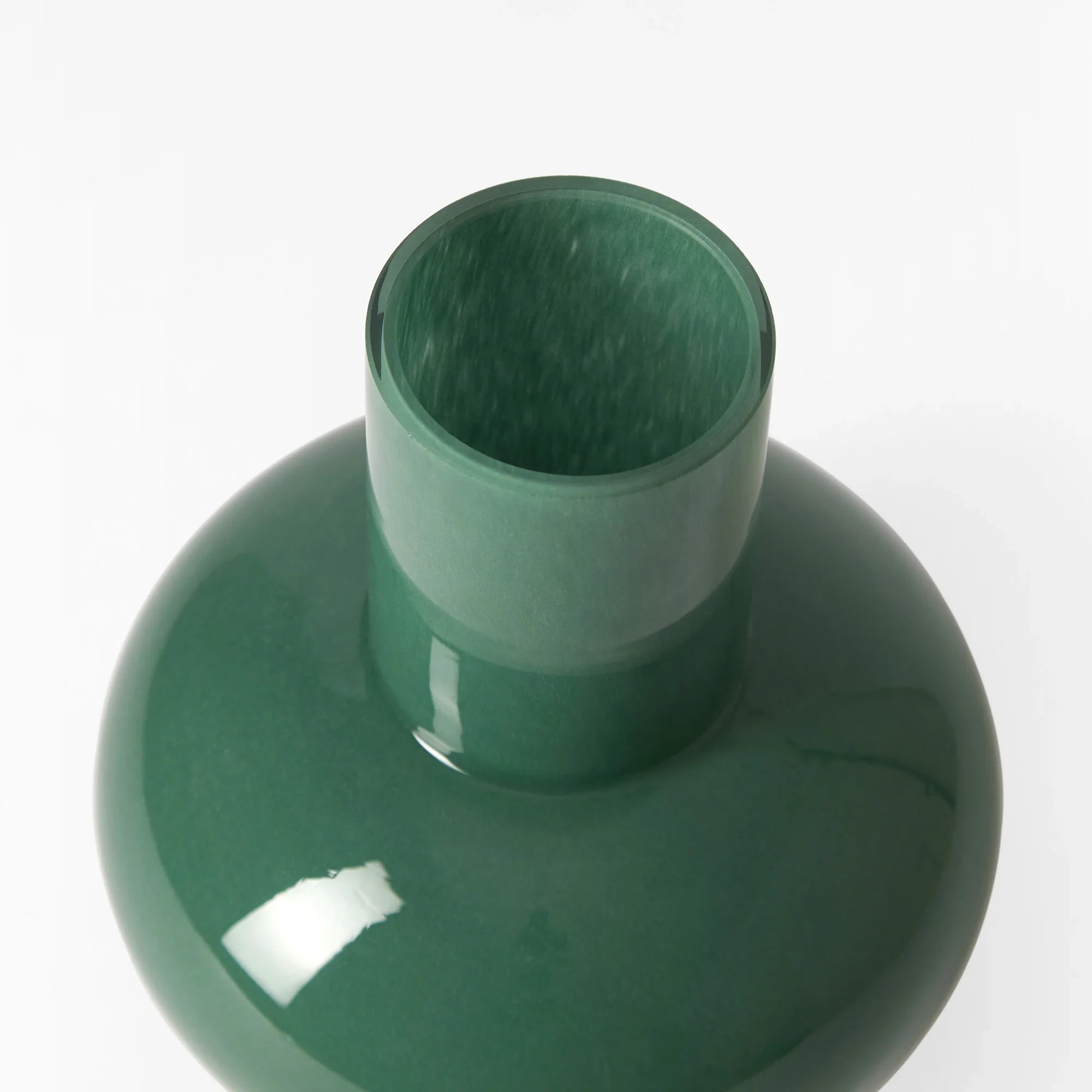 Teal Form Glass Vase by The Conran Shop