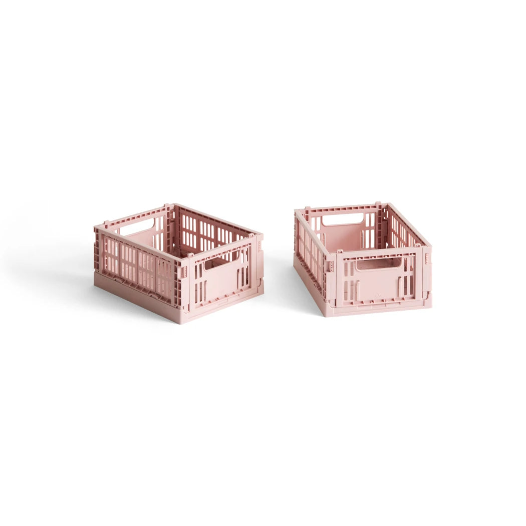 Colour Crate - Collapsible | Mini - Set of 2 | 100% Recycled Plastic | by HAY