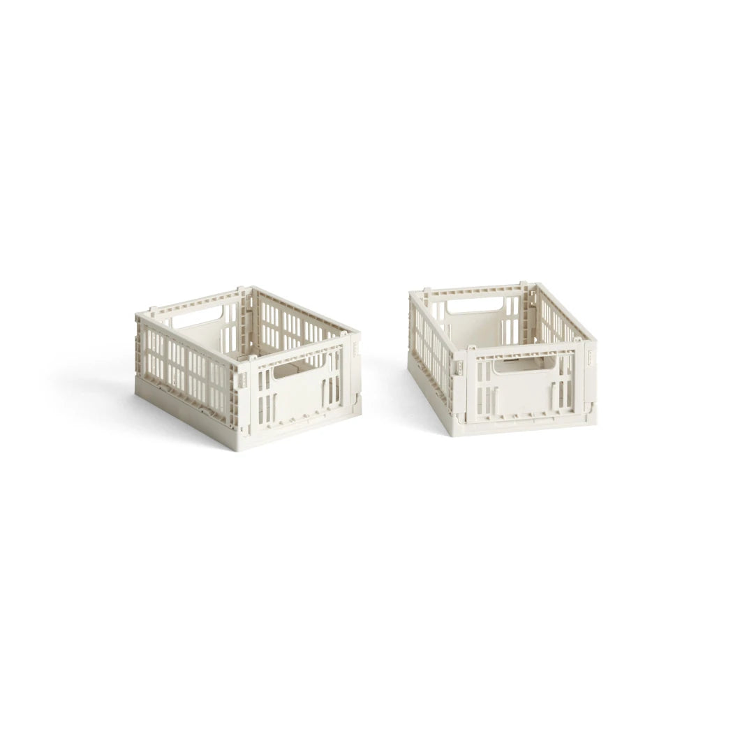 Colour Crate - Collapsible | Mini - Set of 2 | 100% Recycled Plastic | by HAY