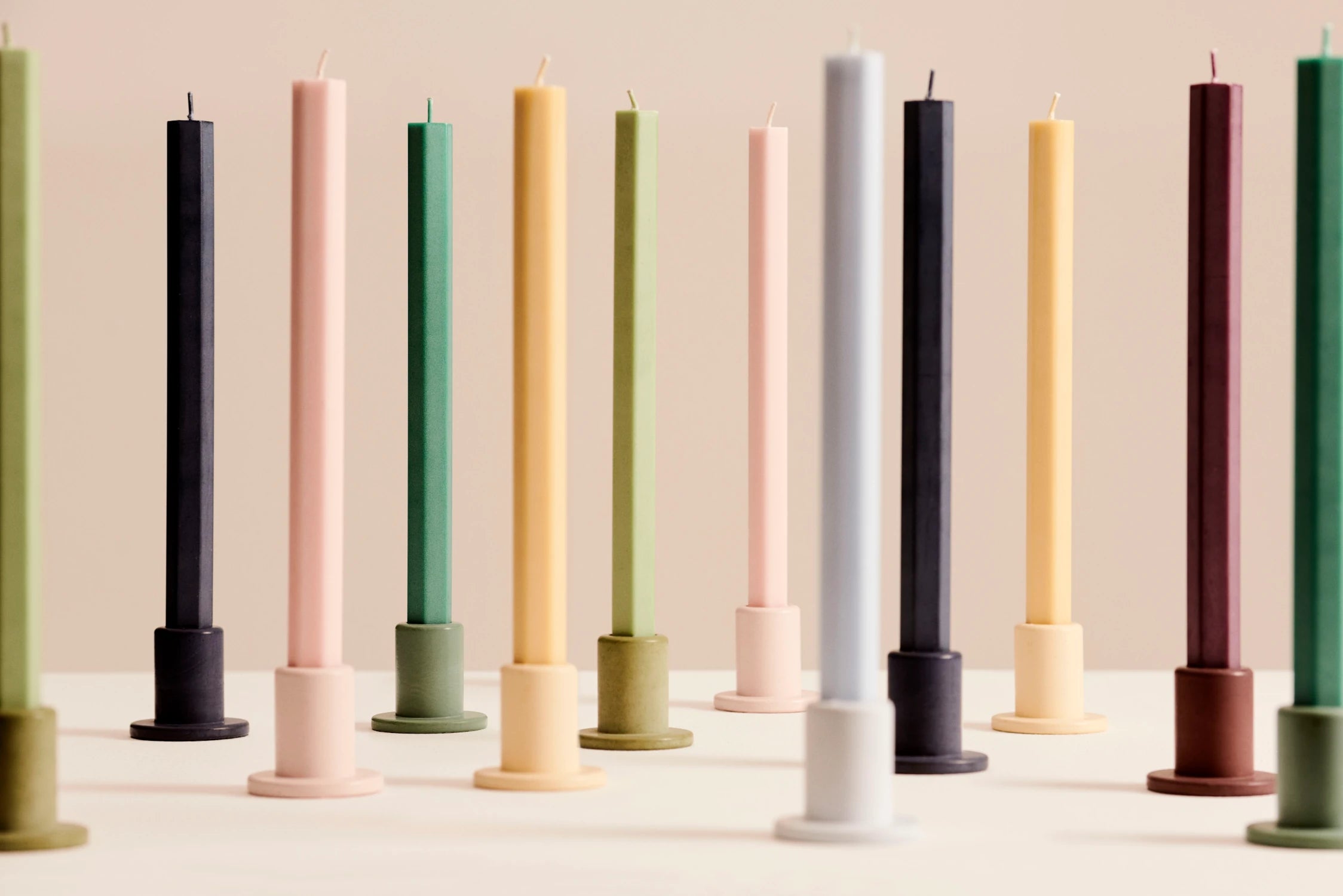 HAY Small Tube Candleholder Concrete | Lifestory