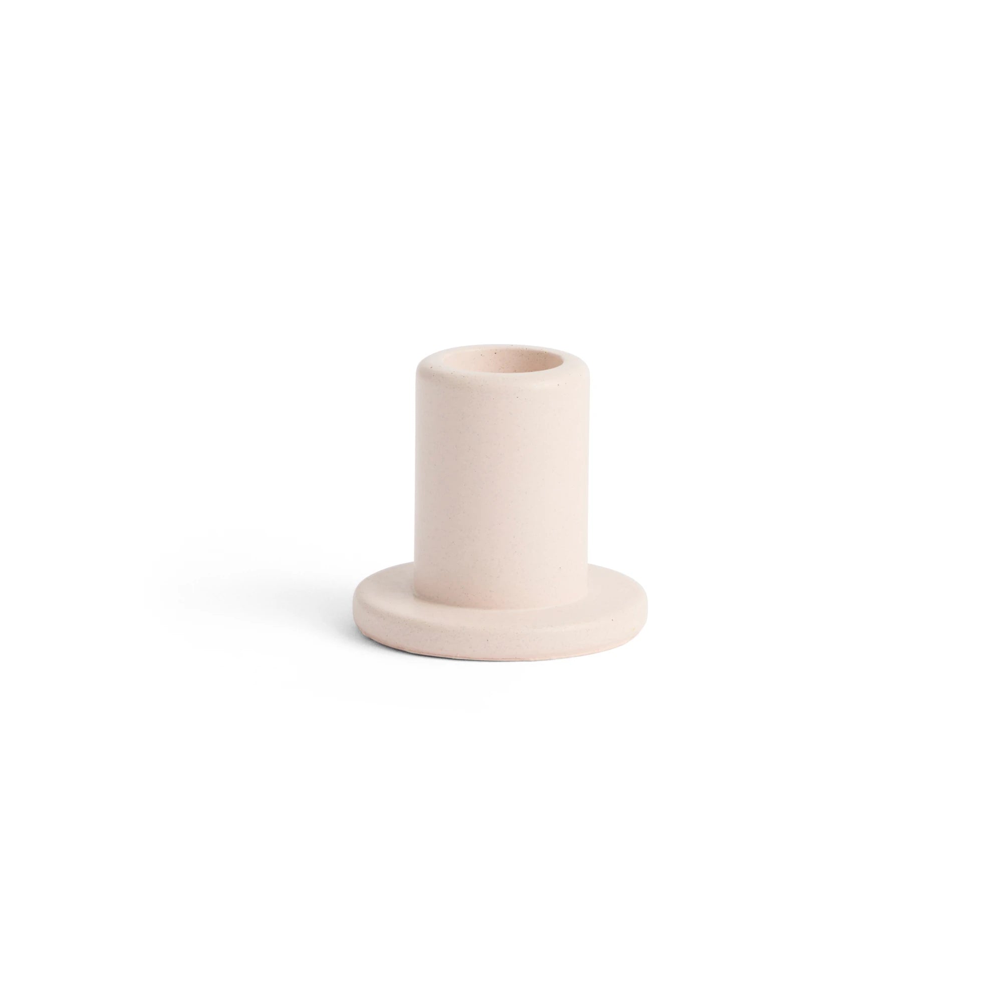 HAY Lime Light Pink Tube Candleholder Concrete | Lifestory