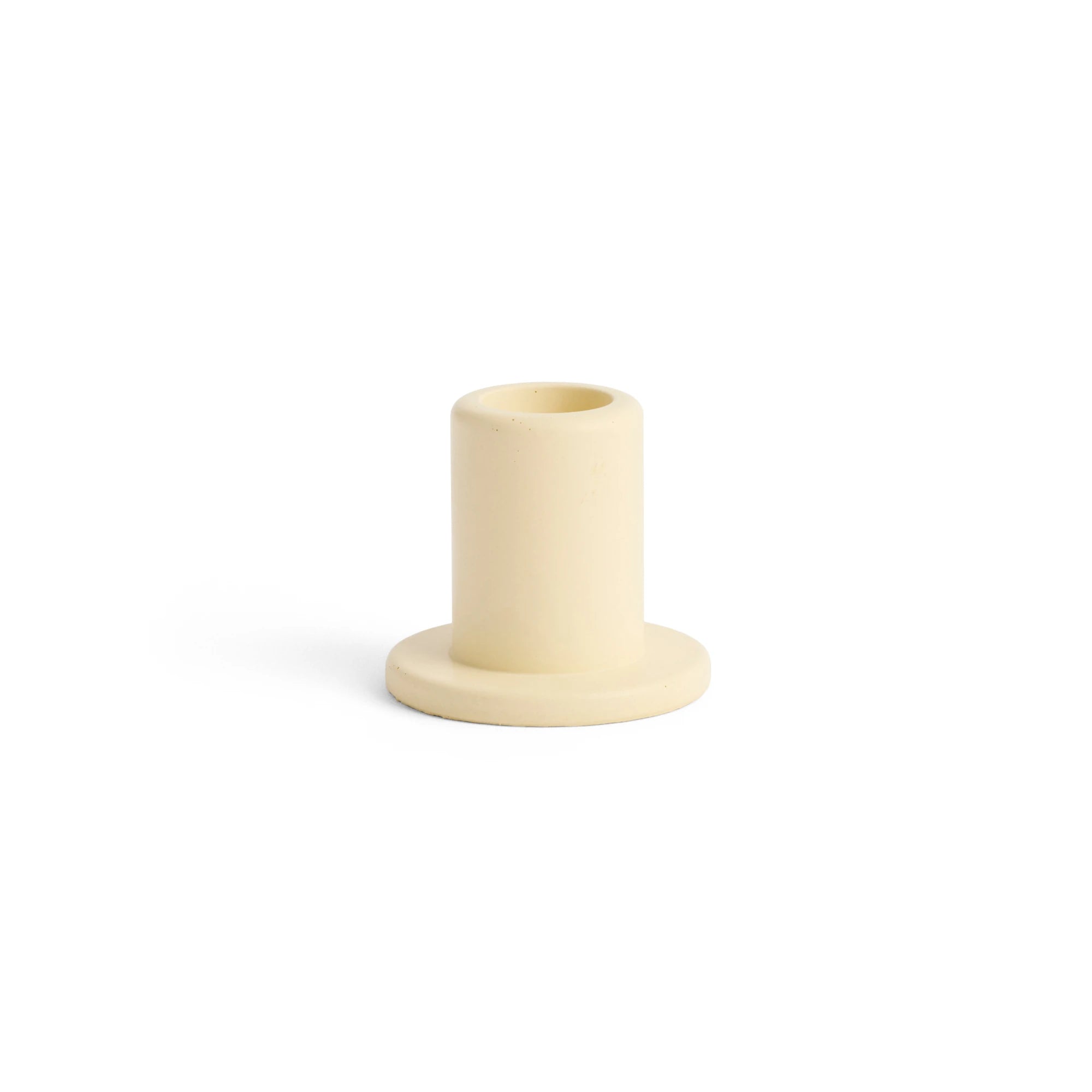 HAY Lime Yellow Small Tube Candleholder Concrete | Lifestory