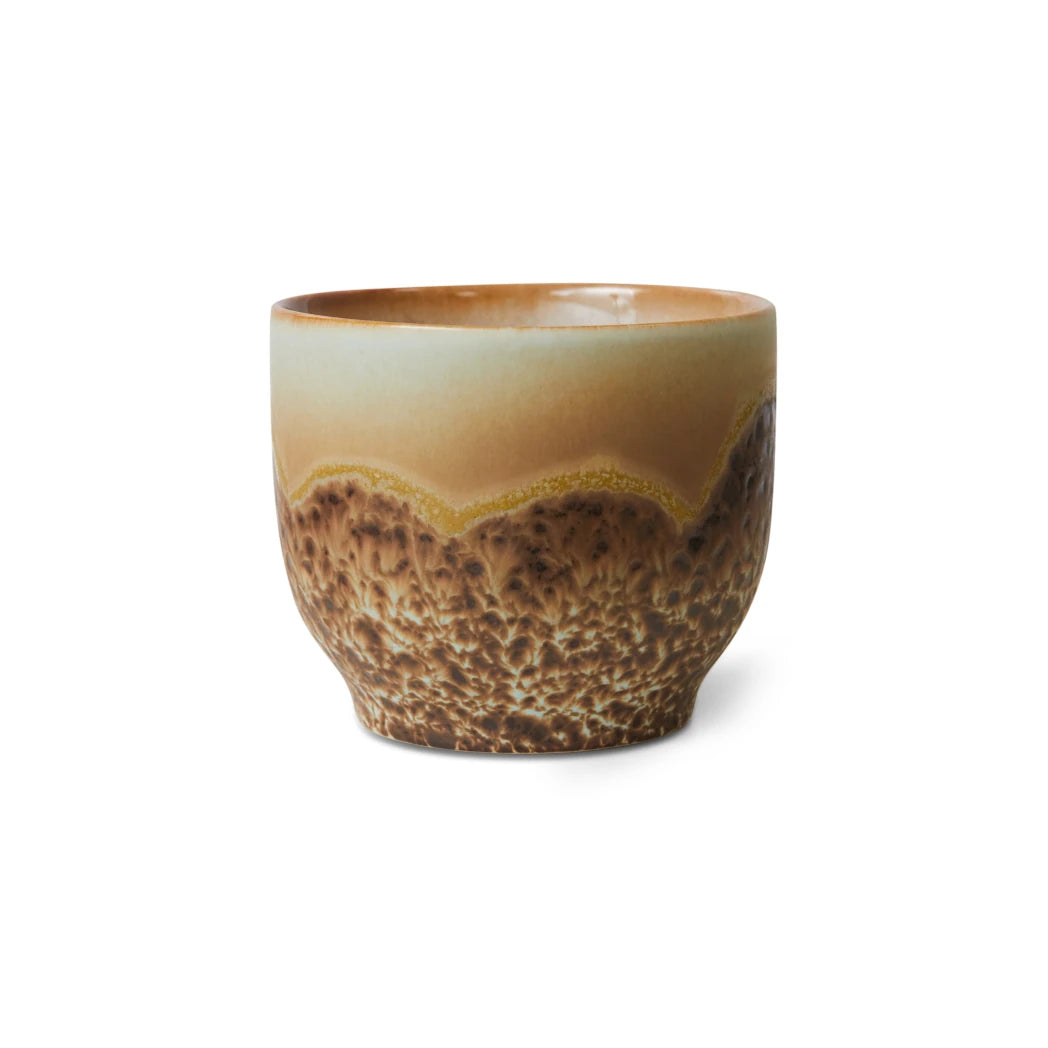 HKLIVING Single Café Cup in Shell glaze on a white background