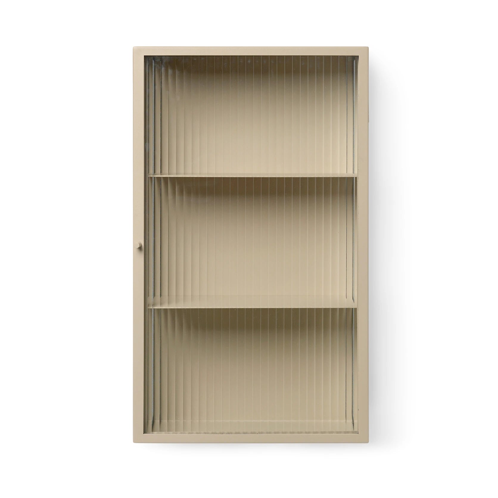 Wall Cabinet | Cashmere Haze Reeded Glass Cabinet by ferm Living - Lifestory