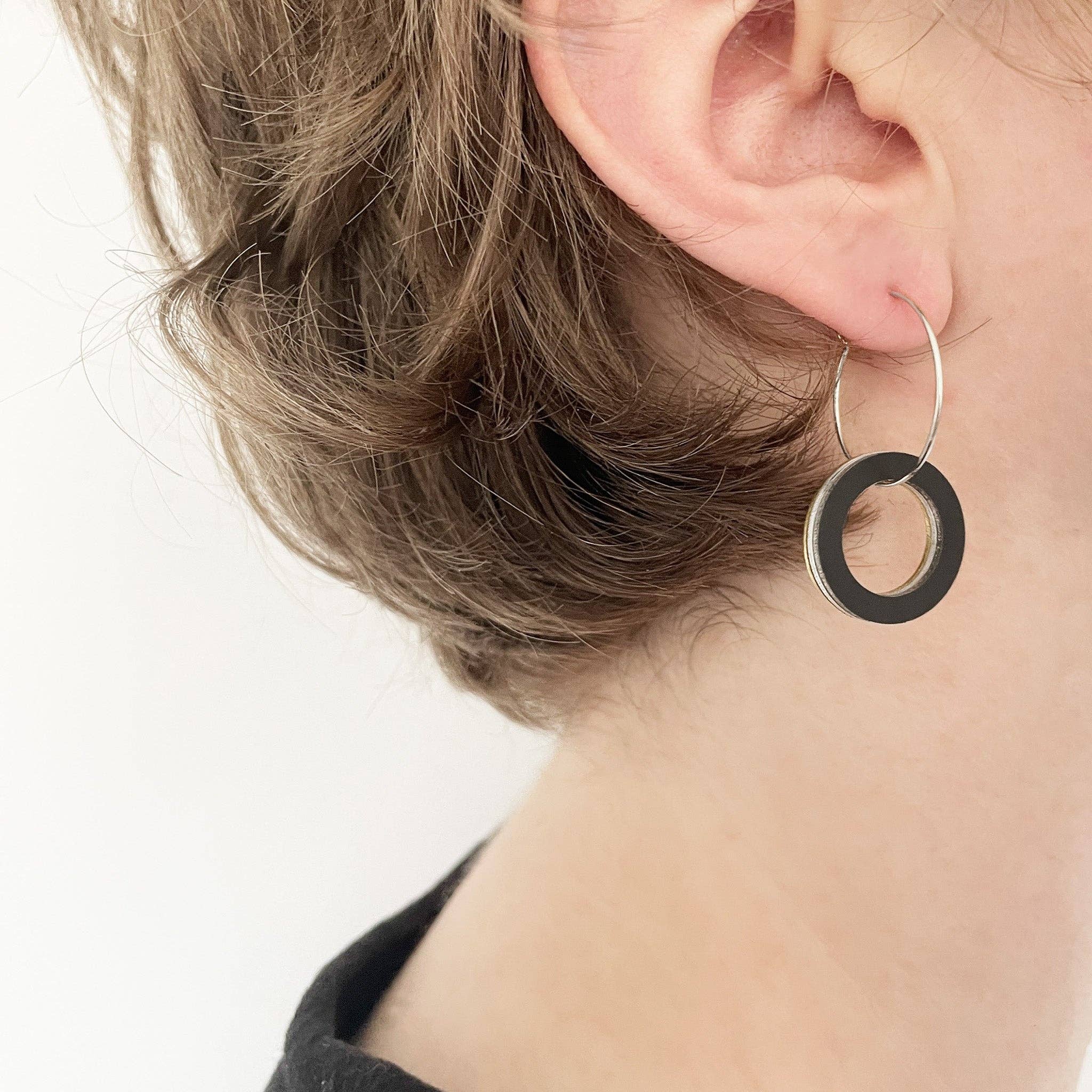 Hoop Drop Earring on a model by Tom Pigeon | Lifestory