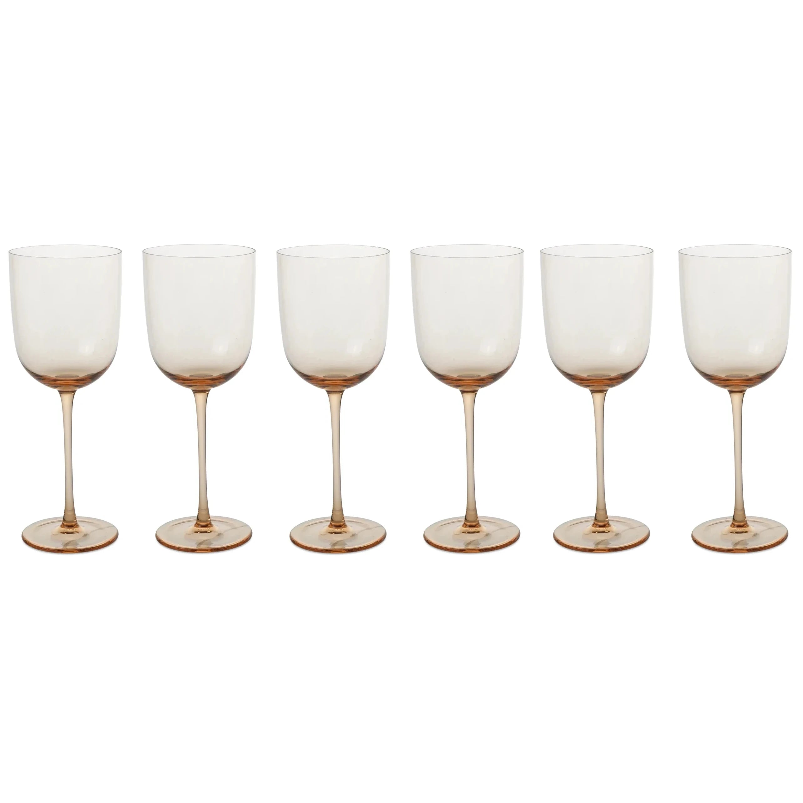 Host Red Wine Glasses | Set of 6 | Blush | by ferm Living - Lifestory