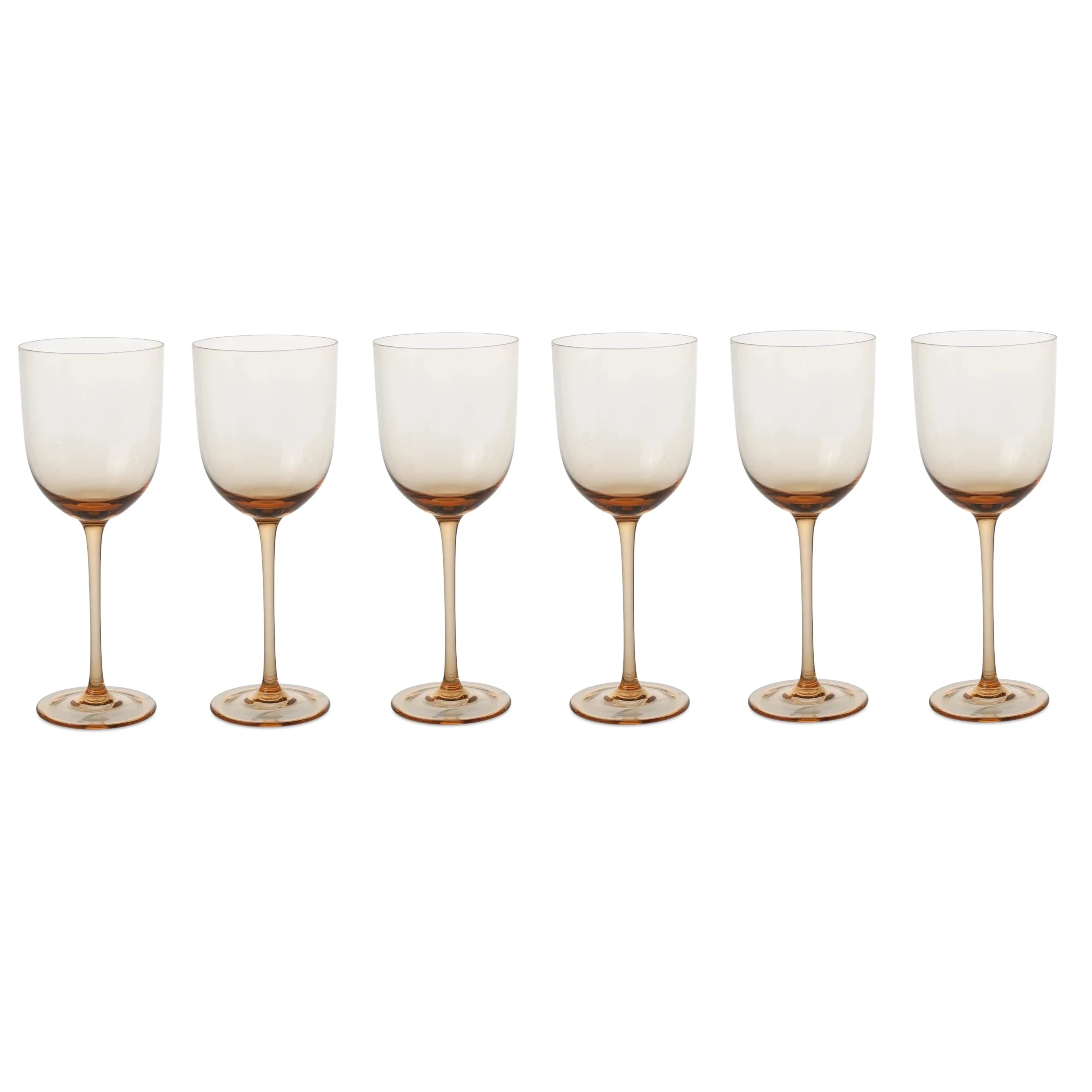 Host White Wine Glasses | Set of 6 | Blush | by ferm Living - Lifestory