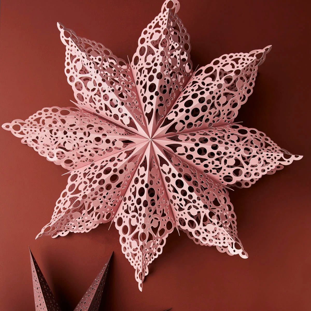 House Doctor Clip Paper Star (60cm) in Dusty Rose