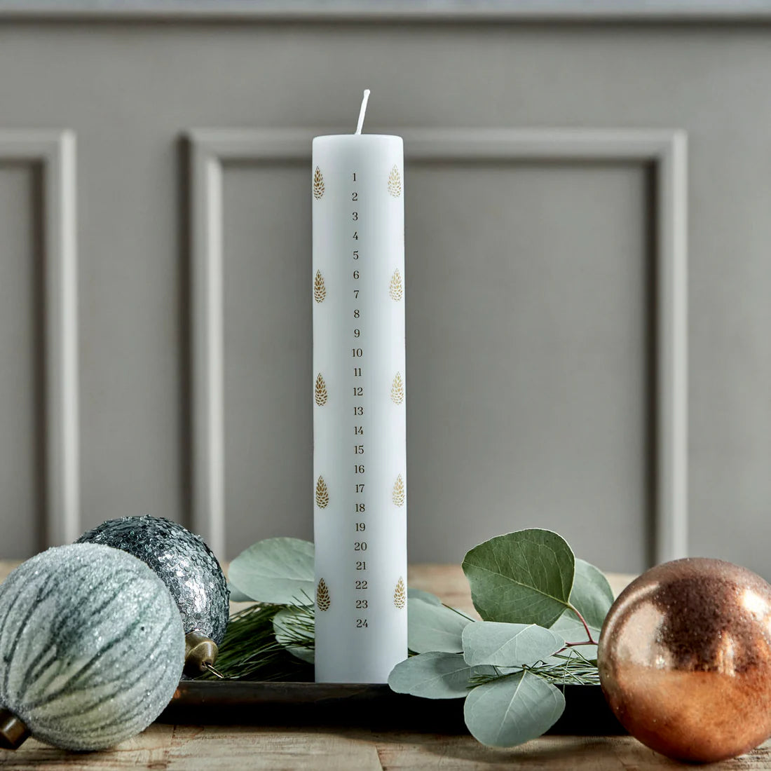 House Doctor Every Advent Calendar Candle in White