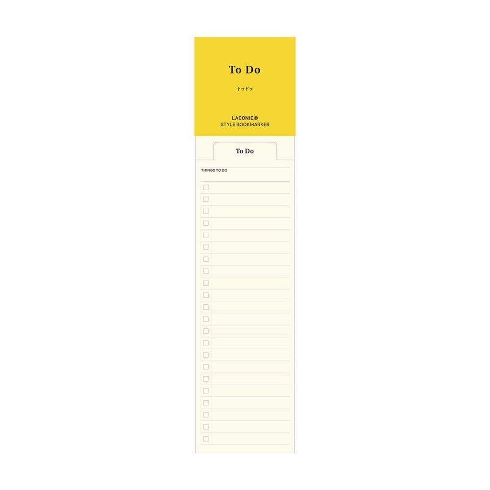 Laconic Bookmarker Notepads in Various Styles - Lifestory