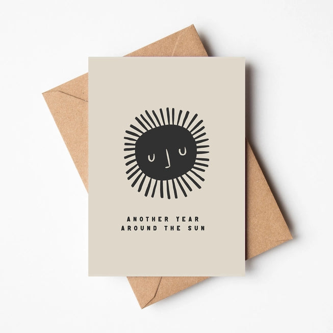 'Another Year Around The Sun' Birthday Card by Lauren Marina