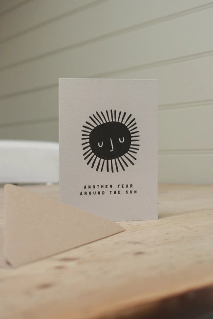 'Another Year Around The Sun' Birthday Card by Lauren Marina