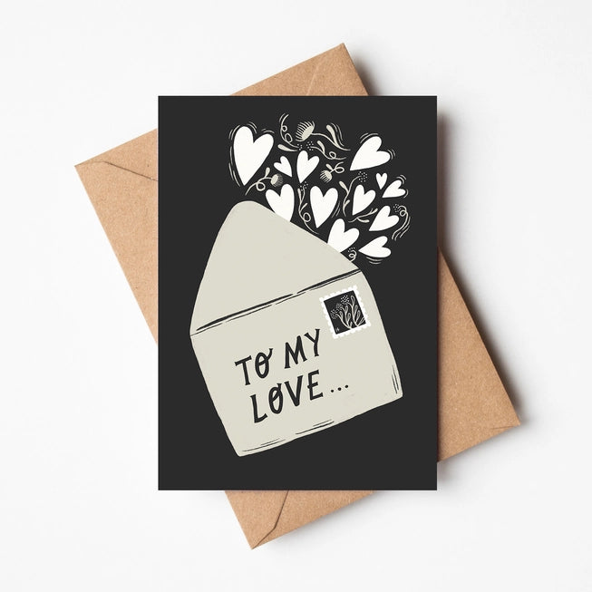 'To My Love' Card by Lauren Marina