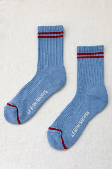 Boyfriend Socks | Ciel Blue | by Le Bon Shoppe - Lifestory