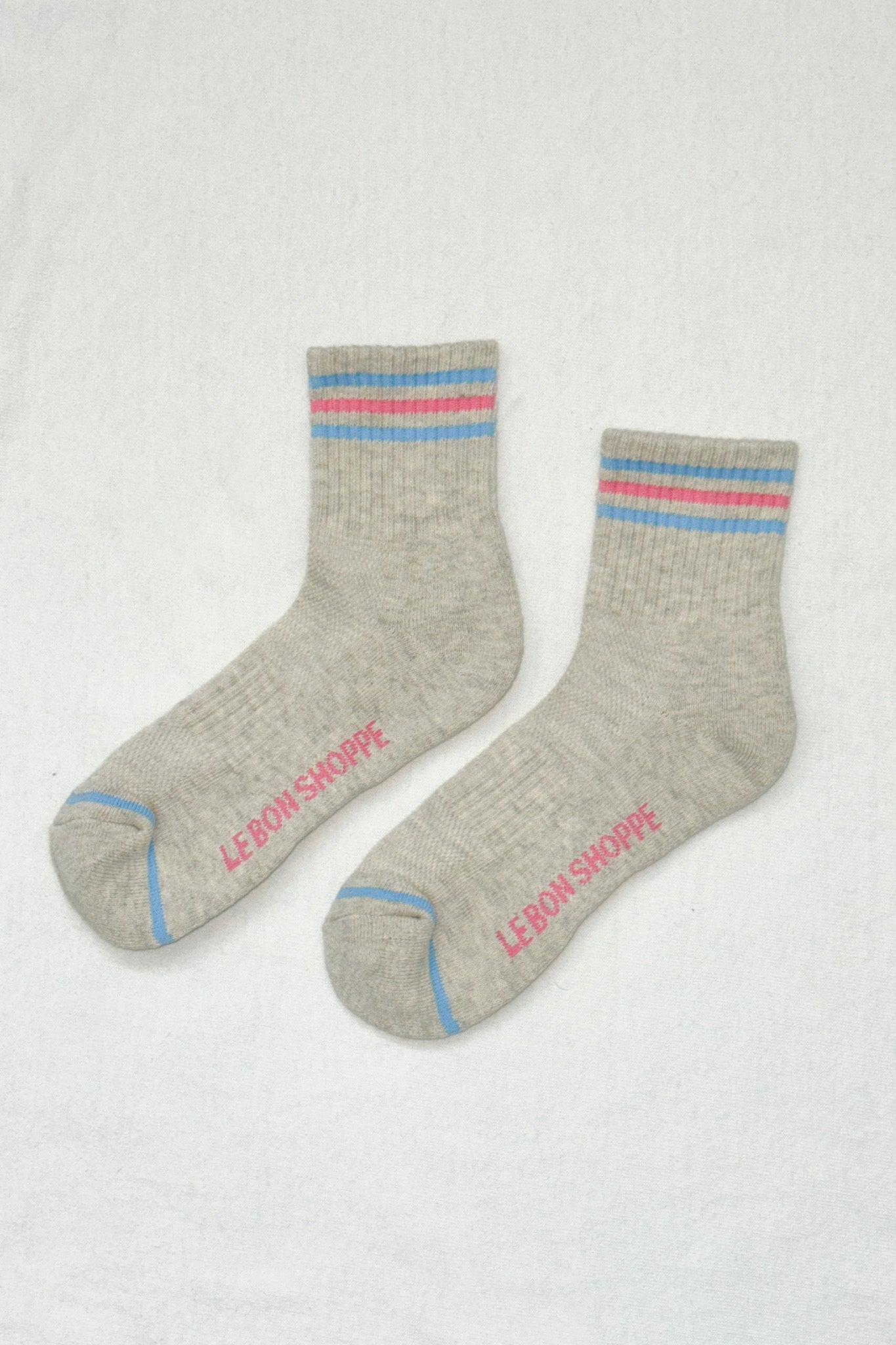 Girlfriend socks in light grey by Le Bon Shoppe | Lifestory